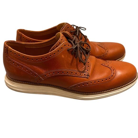 Cole Haan Original Grand Wingtip Lace Up Oxford Shoes Brown, size 11.5 main image 3